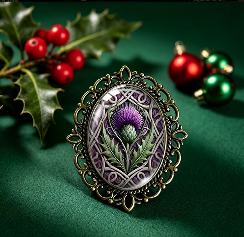 Purple scottish thistle celtic - thistle,