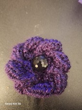    Hand knitted  purple