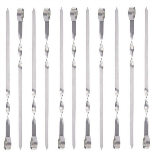 10pcs long metal kebab - long,