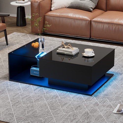 Led coffee table - led, modern