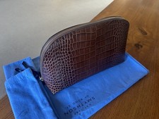 Smythson Brown Faux Croc