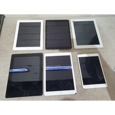 Lot of 6 Apple Ipad A1416, A1475 & A1395 iOS Tablets Silver & Grey Touchscreen