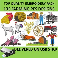 Farm 135 PES designs on USB