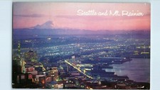 Aerial View Postcard Seattle