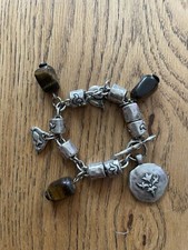 Danon Silver Plated Chunky Charm Bracelet