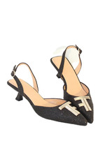 Slingback Black Low Kitten