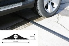 Cable Cover Protector Heavy Duty Black Rubber Floor Wire Safety Trunking Ramp