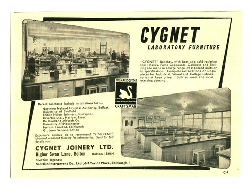 1945 cygnet laboratory - cygnet,