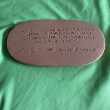 CHARITY. oval terracotta wrap/basket warmer tile. Free postage