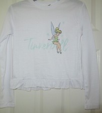 LADIES DISNEY TINKERBELL LONG SLEEVED PYJAMA TOP  size  8