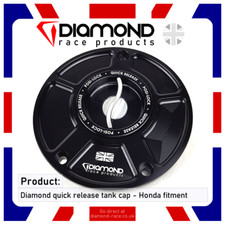 Diamond - Quick Release Fuel Tank Cap - For Honda CB900F Hornet - 1998-1999
