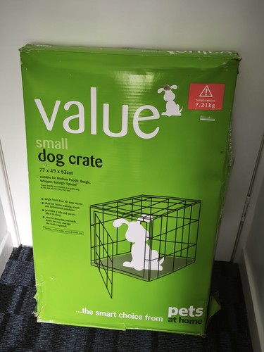 Pets home dog - dog, crate