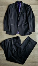 New MICHAEL KORS -Mens BLACK WOOL Dinner SUIT - 40R - W36/37 L32 - TUXEDO