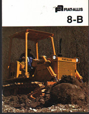 FIAT-ALLIS "8-B" Crawler Tractor Dozer Brochure Leaflet