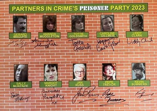 Prisoner cell block signed - block, h