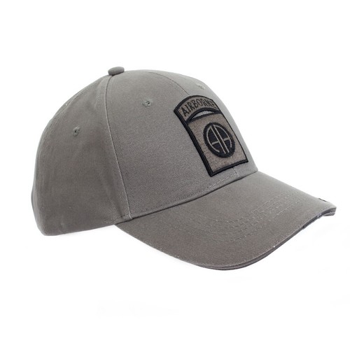 Grey 82nd airborne baseball - grey,