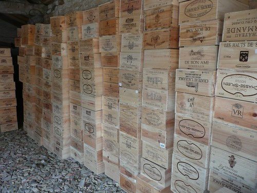 Wine box crate - wooden., 12