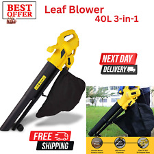40L 3-in-1 Leaf Blower Garden Gear 3000W Electric Vacuum Shredder Mulcher 10M