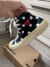 Converse Play Comme des Garcons High Top Sneakers Size UK 5, EU 37.5