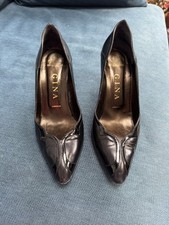 VINTAGE GINA BLACK LEATHER