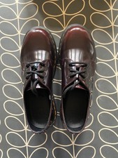 Dr Martens Women’s Oxford shoes In Brown/Cherry  Red Size 38/5 -Vegan never worn