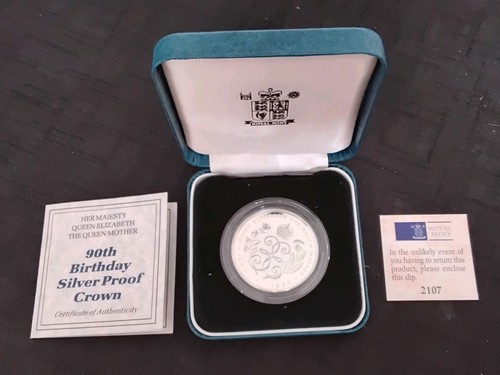 1990 royal mint queen mother - mint,