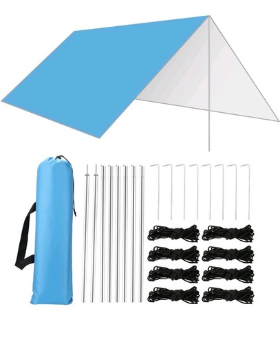Tent tarp 3x3m waterproof - tarp,