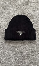 Prada black knitted hat Winter
