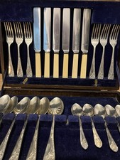 Silver Plated Canteen of Cutlery. Potter Sheffield Stainless Steel Boxed Set