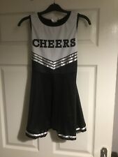 Zombie Cheerleader Costume pompoms tights girls large age 10-12 years