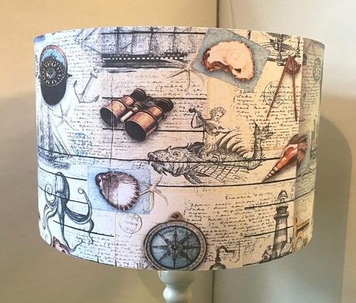 Steampunk nautical lampshade - steampunk, ,lampshade