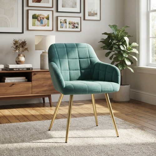 Ergonomic velvet dining - ergonomic,