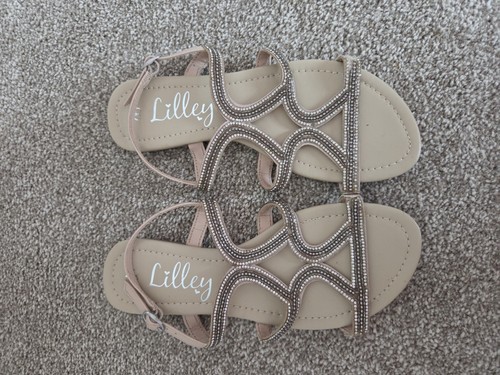 Sparkly flat sandals - sparkly,