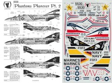 EAGLE STRIKE DECALS 1/72 F-4J/N Phantom CAG VF-33 VMFA-115 VMFA-531 (USMC/USN)