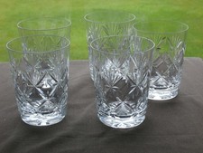 5  x  Webb Corbett Cut Crystal