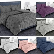 PINTUCK DUVET SET 100% COTTON