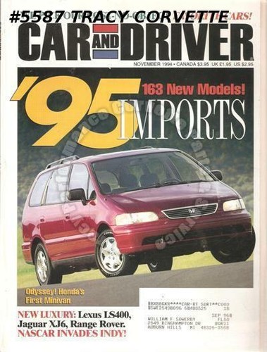 November 1994 car - november,