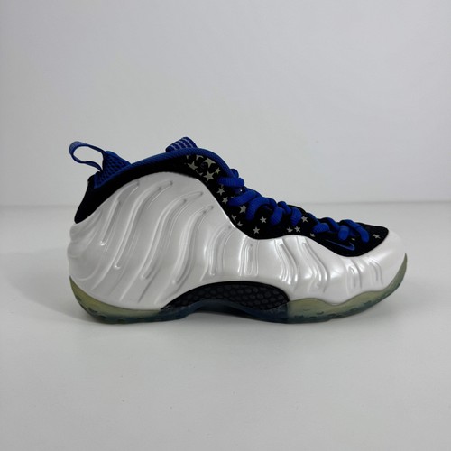 Air foamposite pro white - air, white/blue