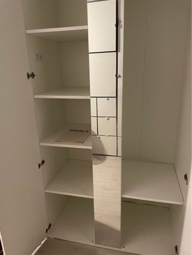 Ikea vihals white wardrobe - ikea,