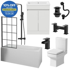 Complete Bathroom Suite Black
