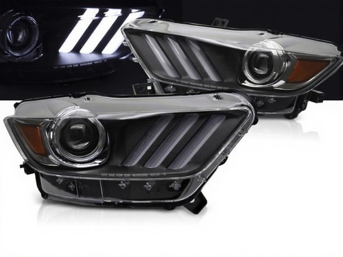 Xenon headlights led black - led,