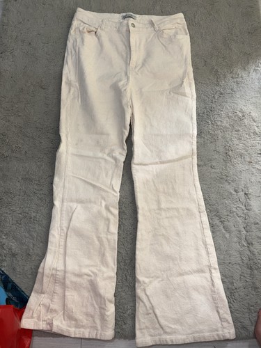 Women cream flared jeans - women’s,