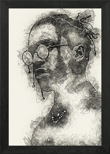 Asap rocky framed wall - asap,