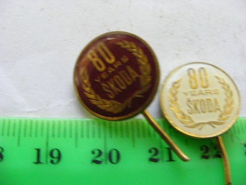 Lot skoda car - of, enamel
