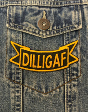 DILLIGAF Bottom Ribbon Iron On