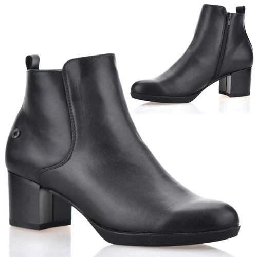 Womens leather zip mid - zip,