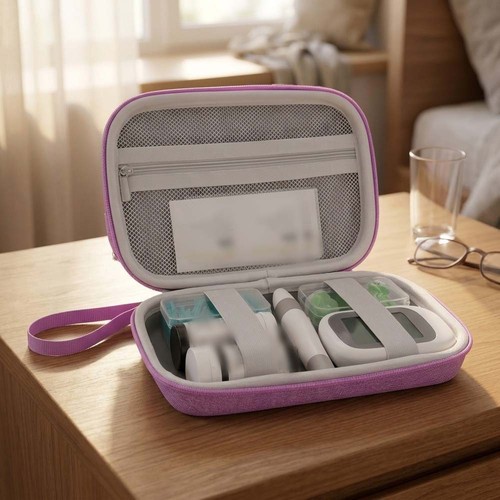 Portable eva case for diabetes - eva,