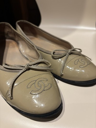 Chanel ballet flats beige - flats,