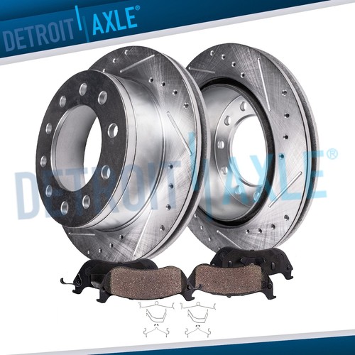 Front drilled rotors and - drilled,