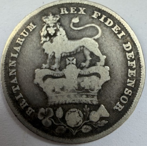 1826 george silver shilling - george,